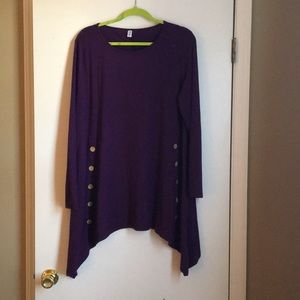 Purple long sleeve top